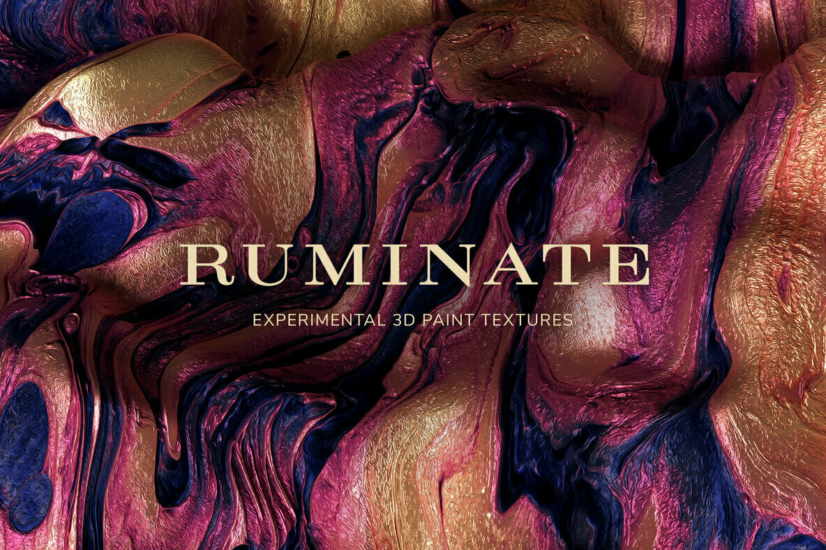 Ruminate     Experimental 3D Paint Textures 1