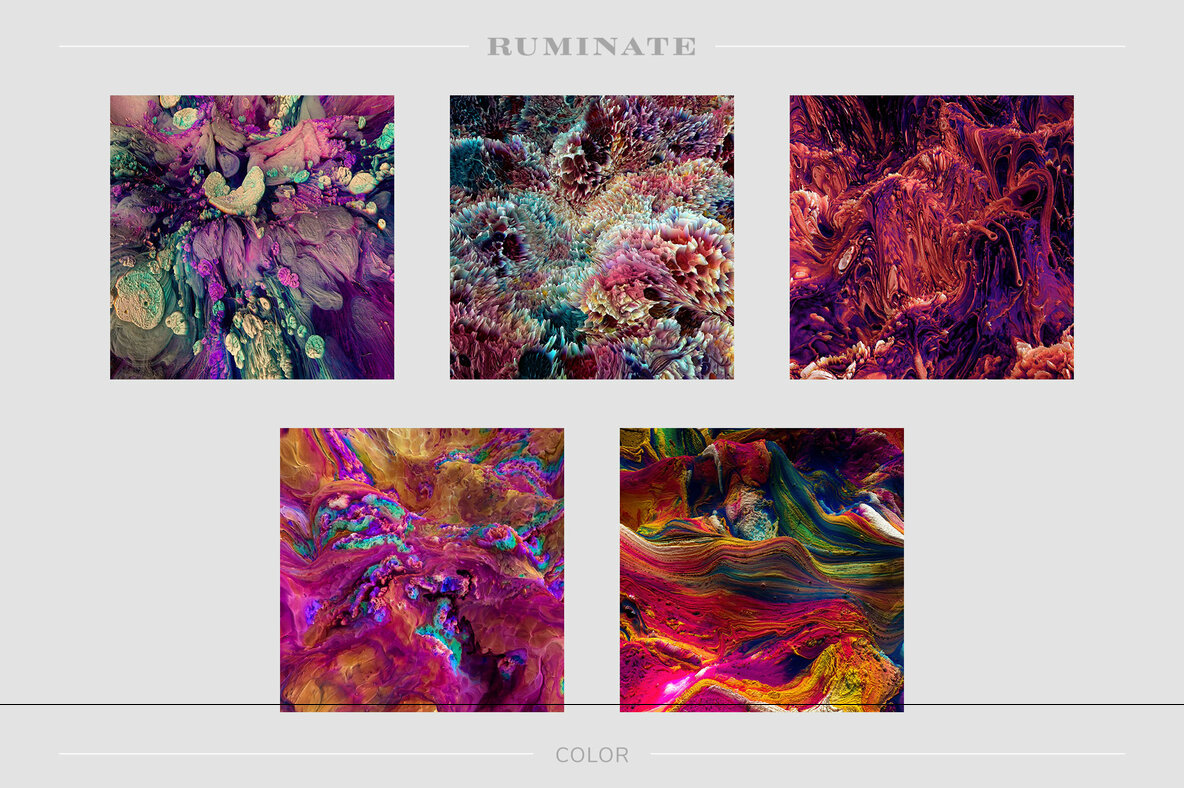 Ruminate     Experimental 3D Paint Textures 14