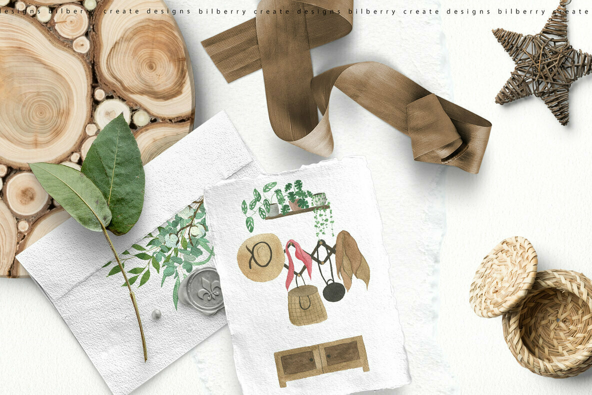 Watercolor Boho Home 3