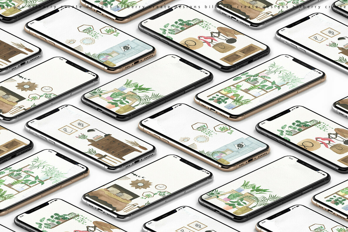 Watercolor Boho Home 4