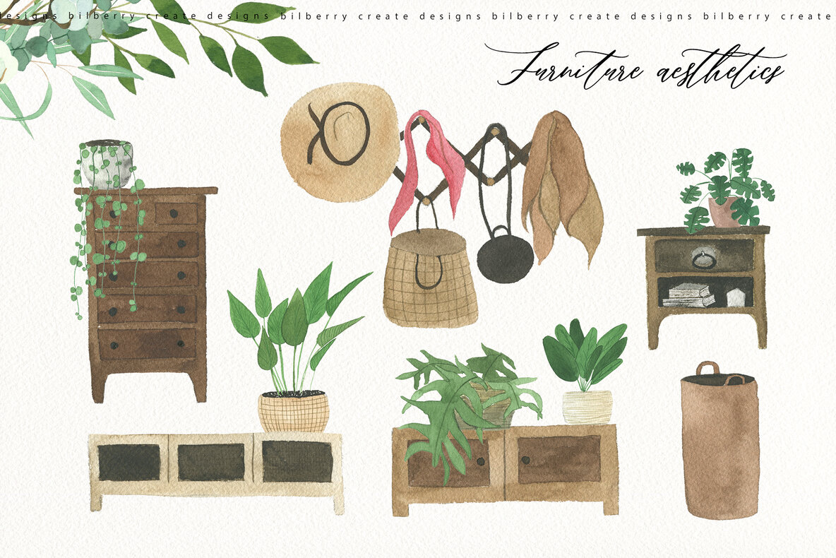 Watercolor Boho Home 16