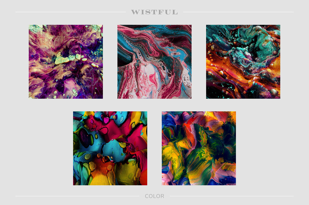 Wistful     Experimental 3D Paint Textures 14