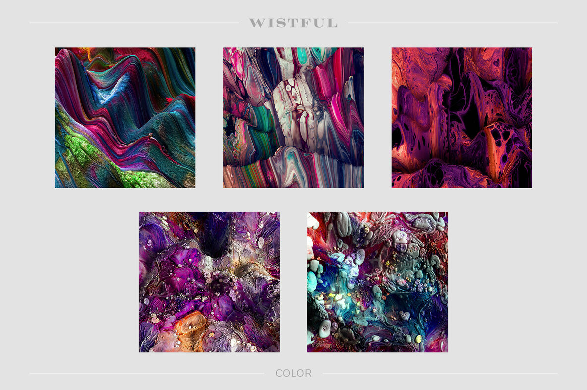 Wistful     Experimental 3D Paint Textures 15