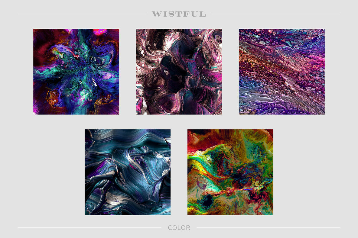 Wistful     Experimental 3D Paint Textures 16