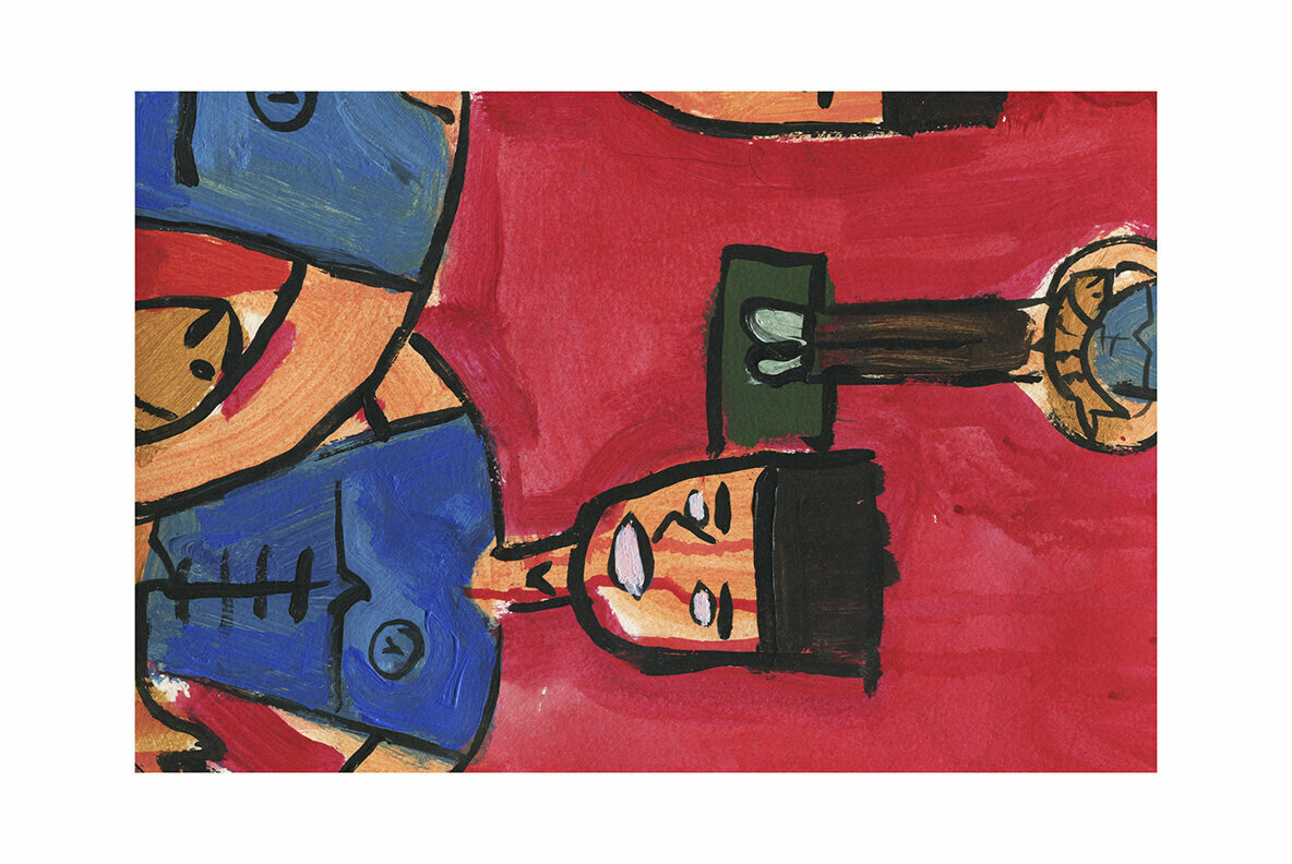 Youthful   Graffiti Art Collage Paintings Pack 5