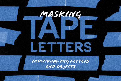 Masking Tape Letters  Objects