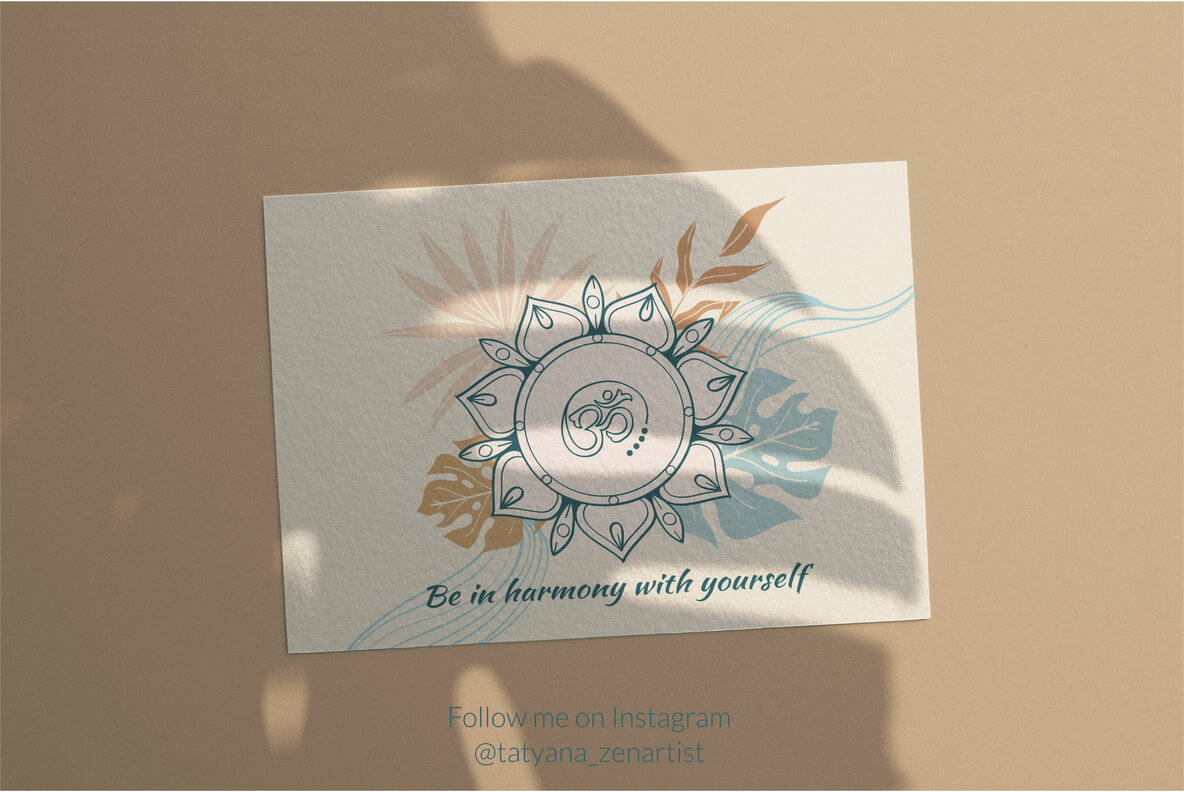 Abstract Linear Yoga and Vector Mandala Collection 13