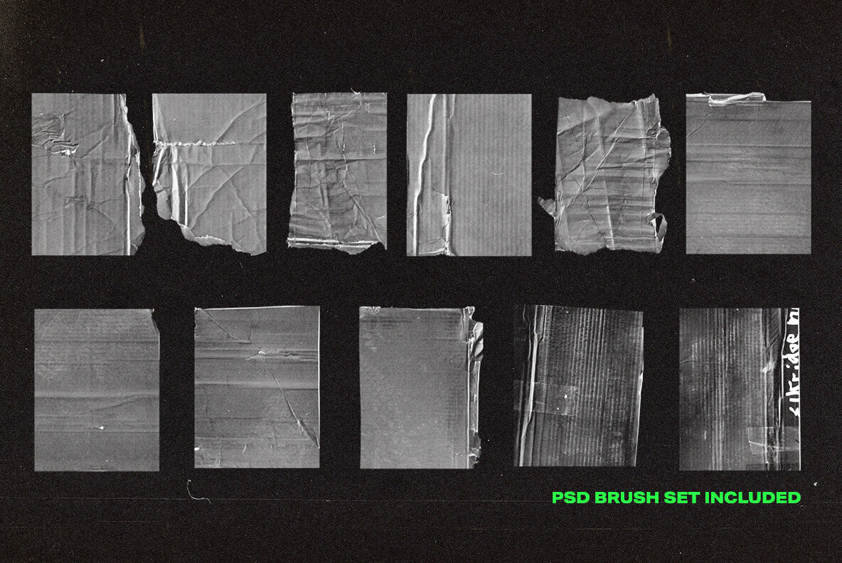 Distressed Cardboard Textures 4