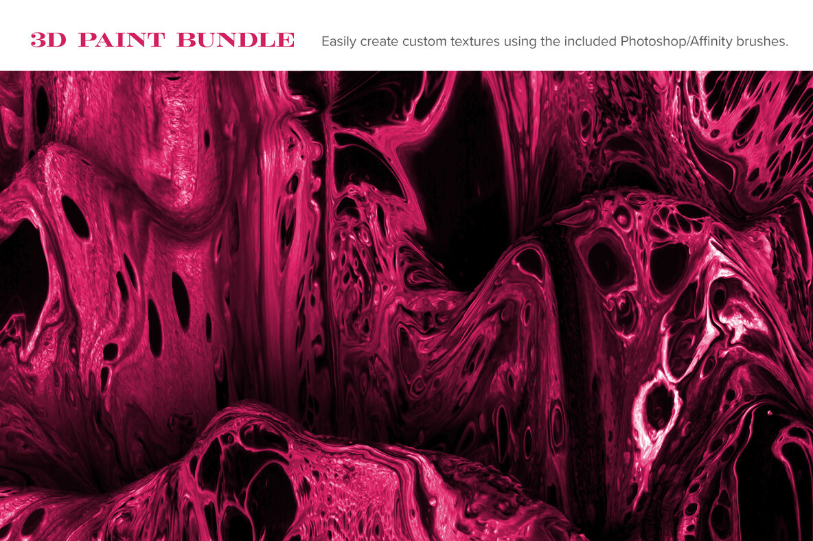 3D Paint Bundle 60 Experimental Textures 3D Paint Bundle 60 Experimental Textures