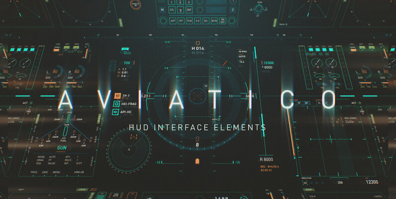 AVIATICO   HUD Futuristic UI Elements Pack