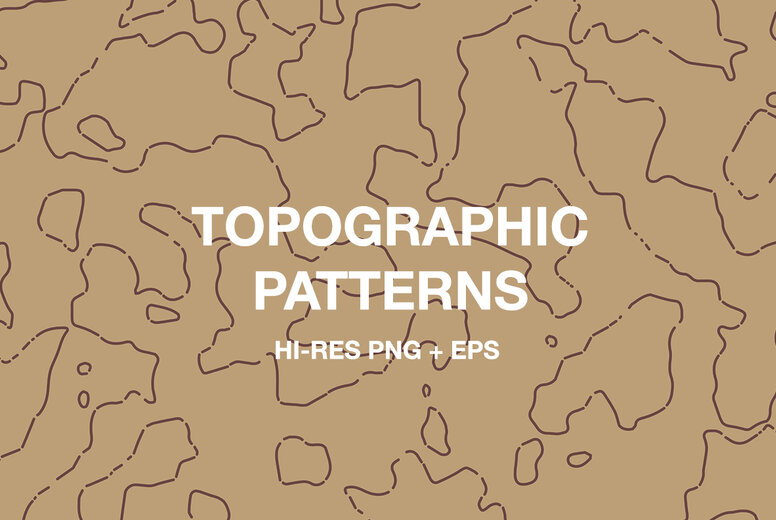 Topographic Elevation Maps Patterns - YouWorkForThem