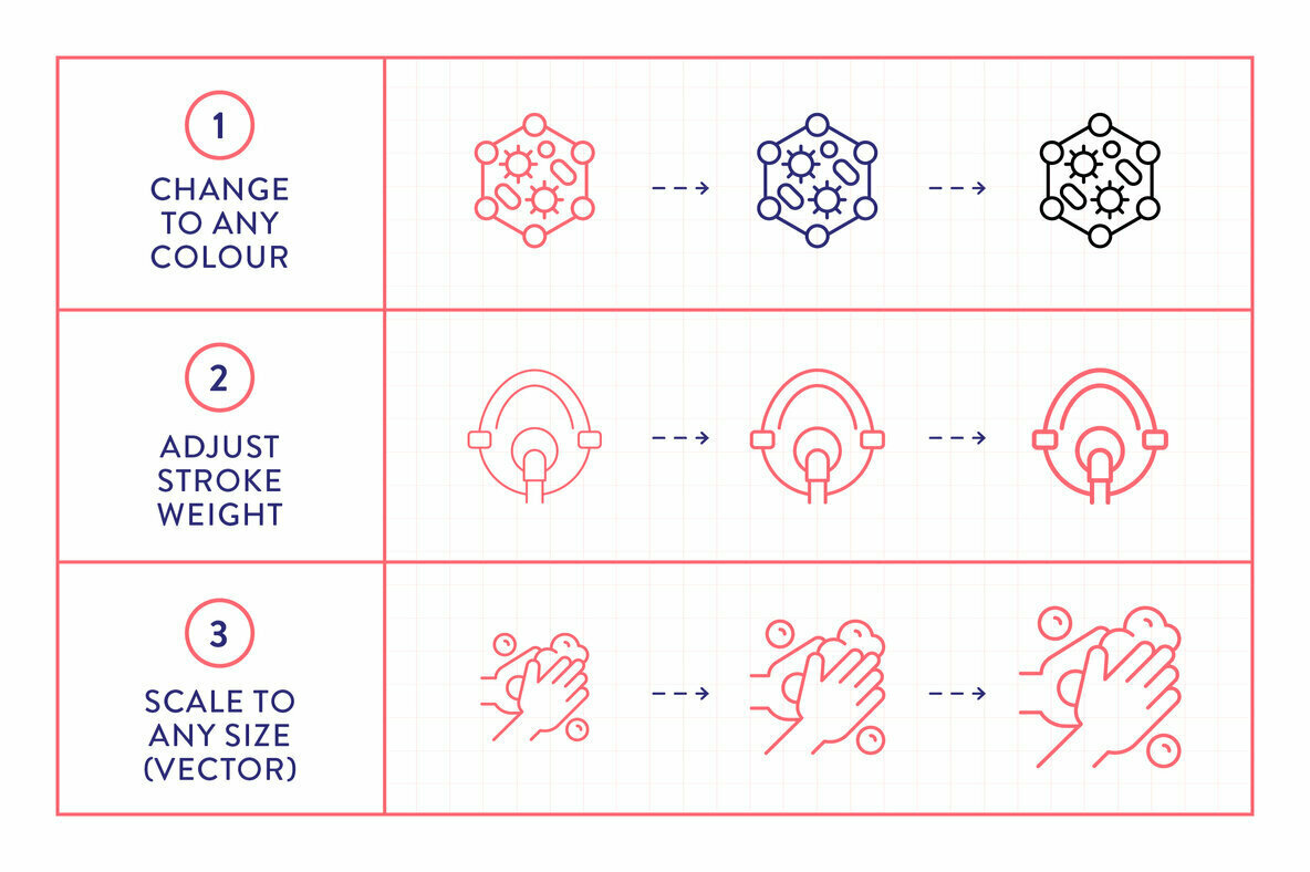 Line Icons     Pandemic 3