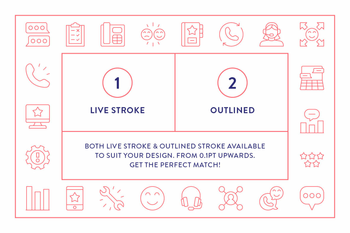 Line Icons     Customer Service 4