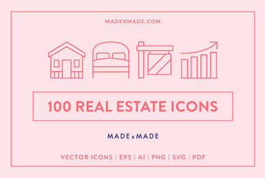 Line Icons     Real Estate