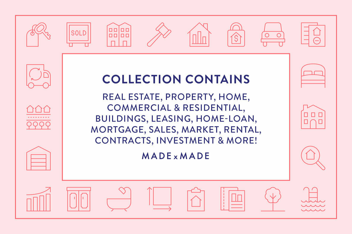 Line Icons Real Estate Line Icons Real Estate