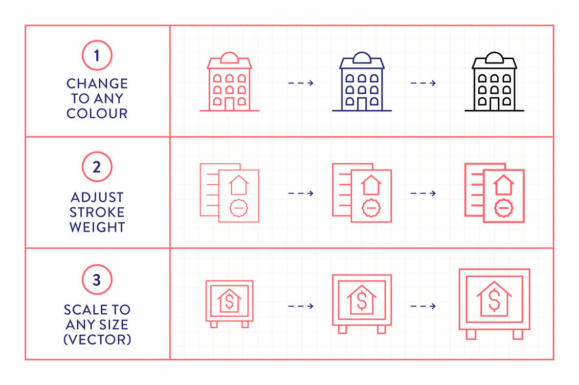 Line Icons Real Estate Line Icons Real Estate