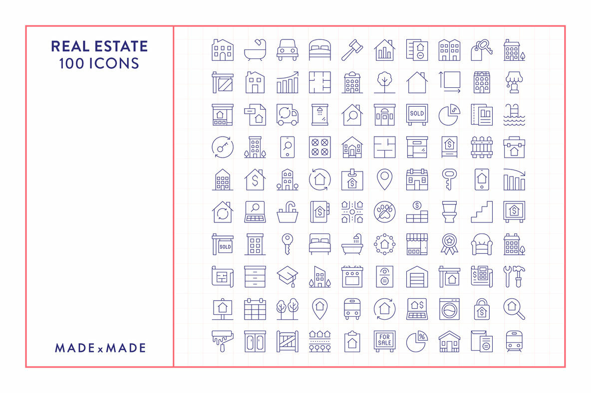 Line Icons Real Estate Line Icons Real Estate