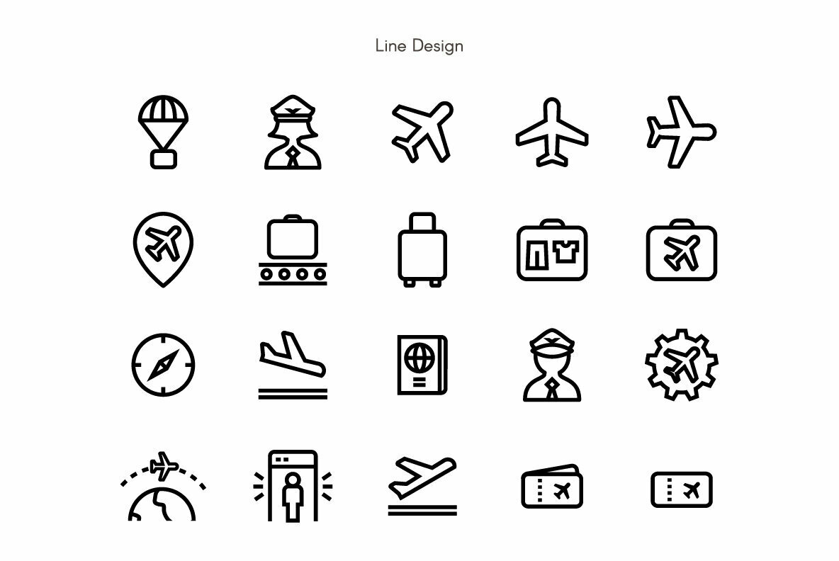 Aviation Premium Icon Pack 2