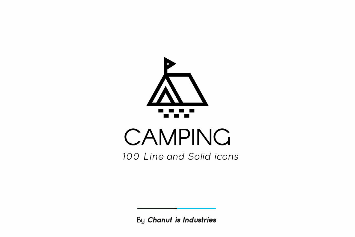 Camping Premium Icon Pack 1