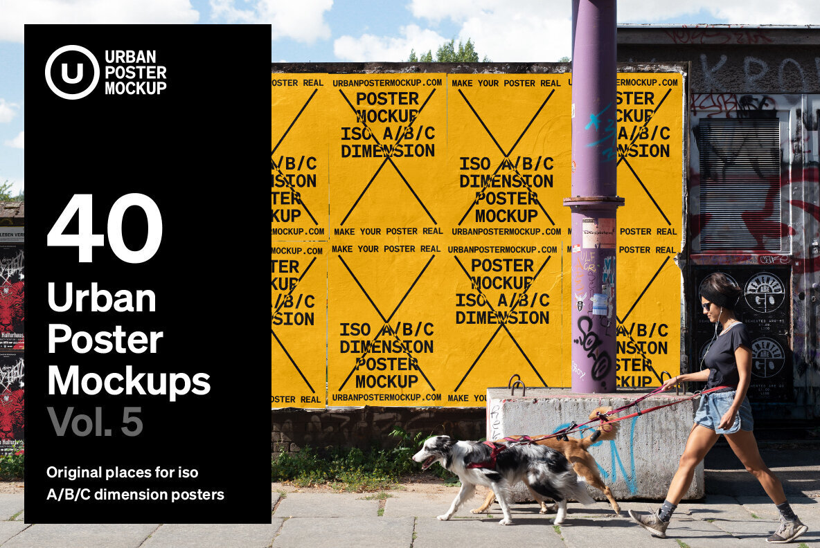 Urban Poster Mockup Vol 5 Urban Poster Mockup Vol 5