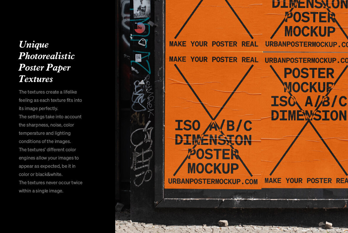 Urban Poster Mockup Vol 5 Urban Poster Mockup Vol 5