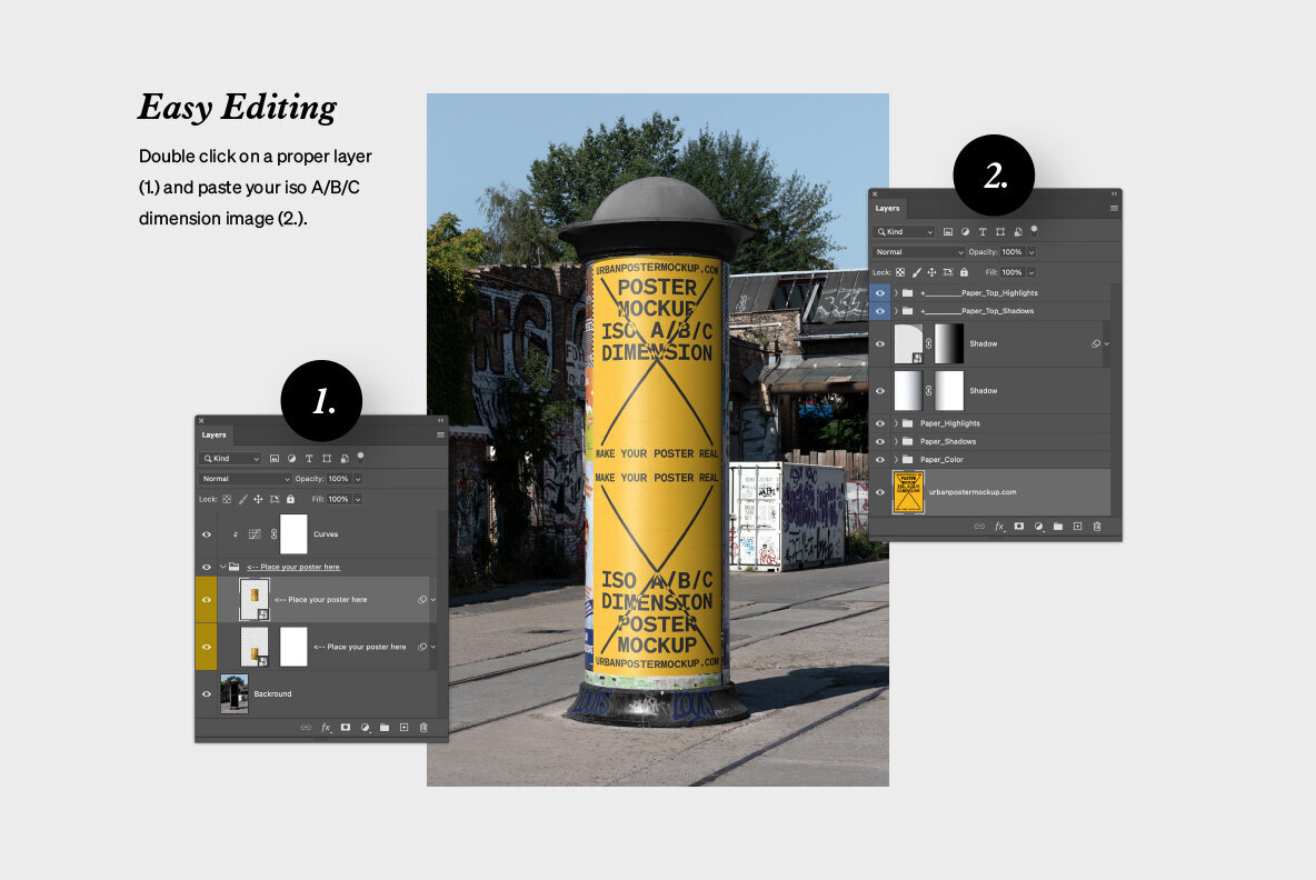 Urban Poster Mockup Vol 5 Urban Poster Mockup Vol 5