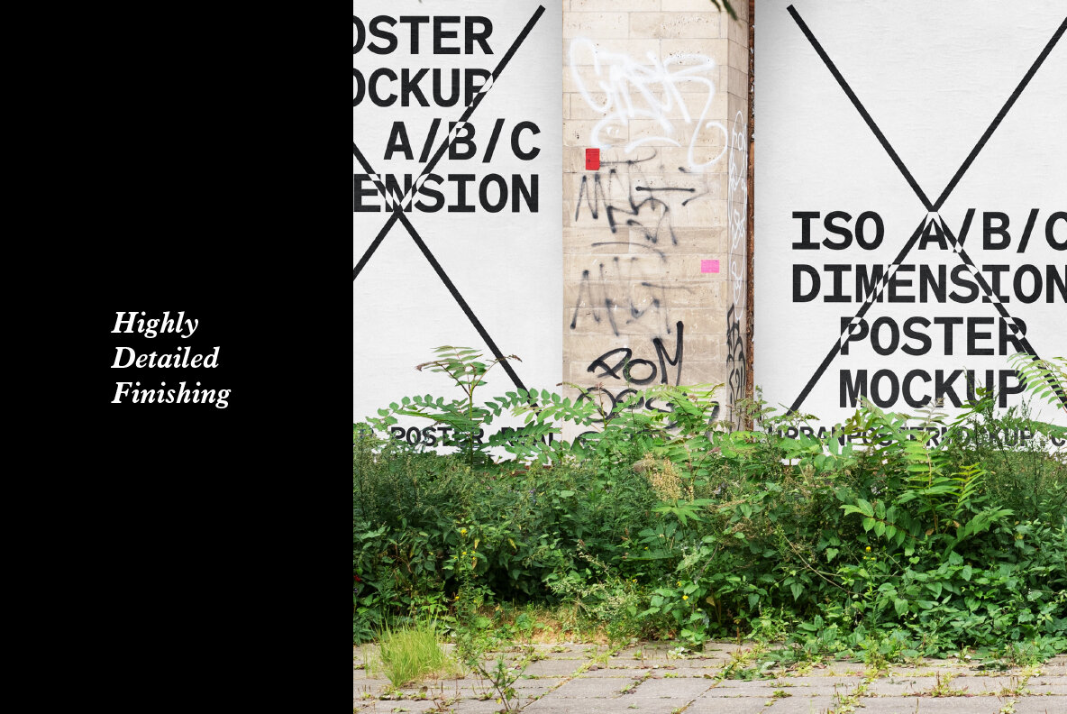 Urban Poster Mockup Vol 5 Urban Poster Mockup Vol 5