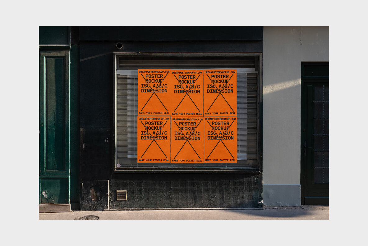 Urban Poster Mockup Vol 5 Urban Poster Mockup Vol 5
