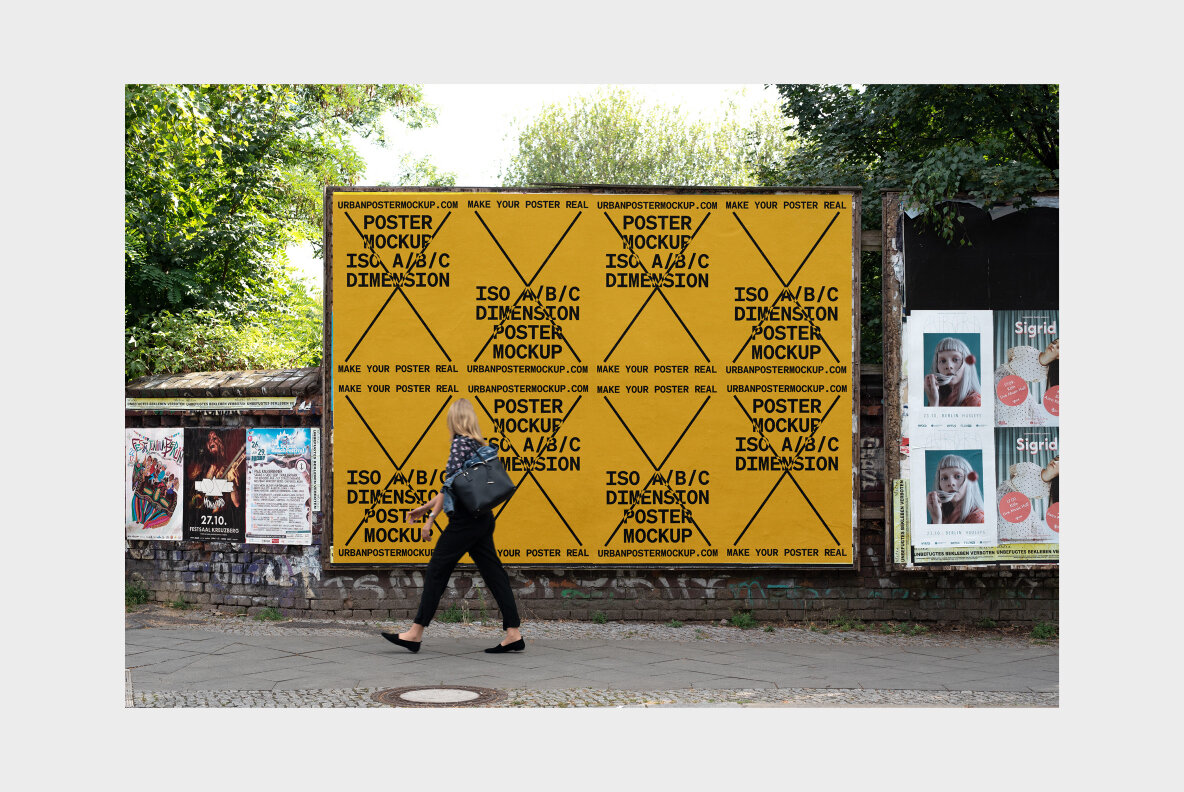 Urban Poster Mockup Vol 5 Urban Poster Mockup Vol 5