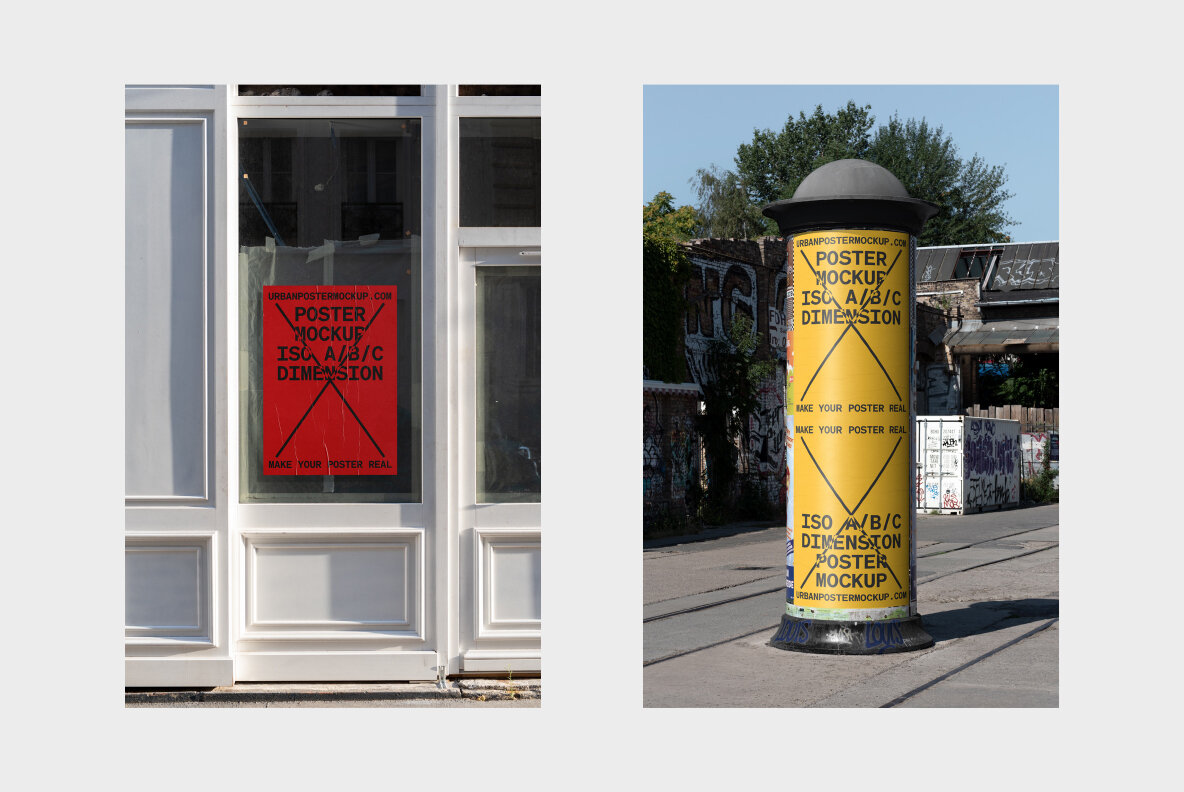 Urban Poster Mockup Vol 5 Urban Poster Mockup Vol 5