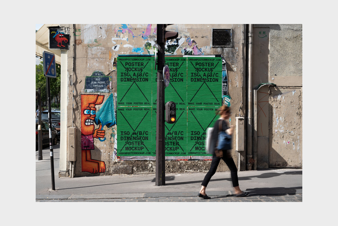 Urban Poster Mockup Vol 5 Urban Poster Mockup Vol 5