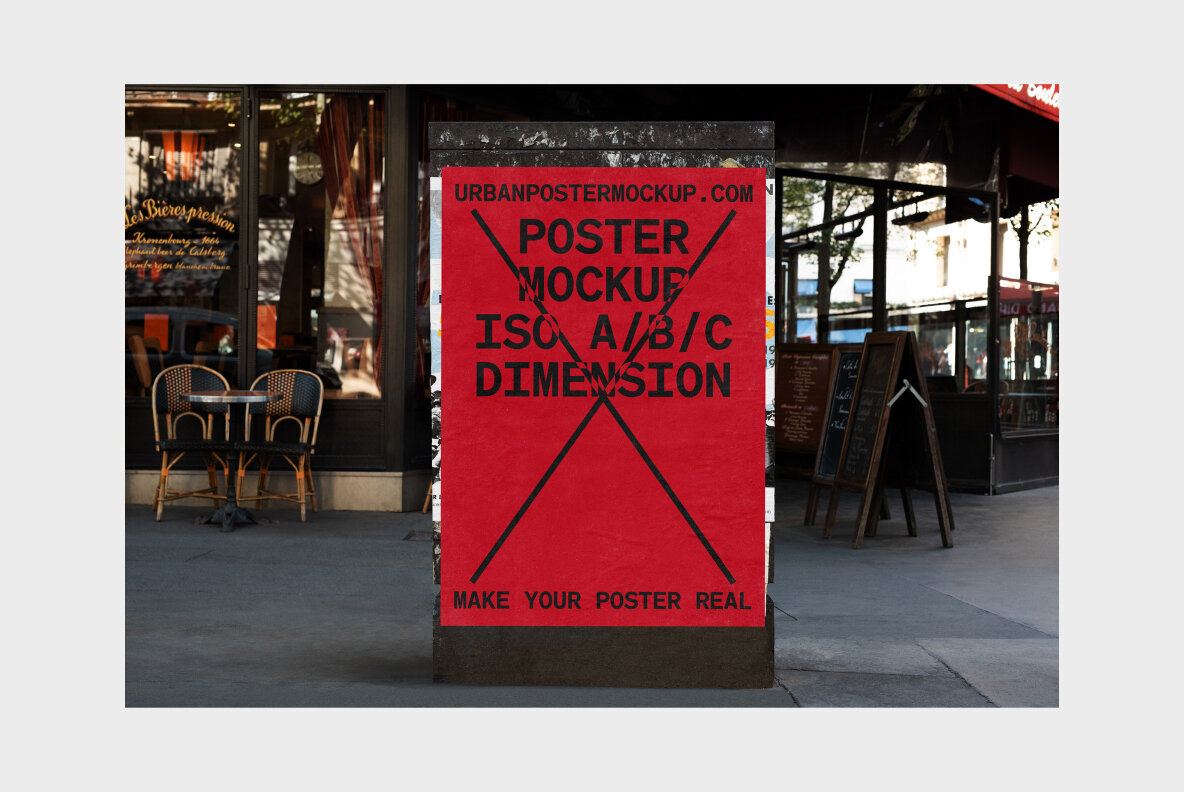 Urban Poster Mockup Vol 5 Urban Poster Mockup Vol 5