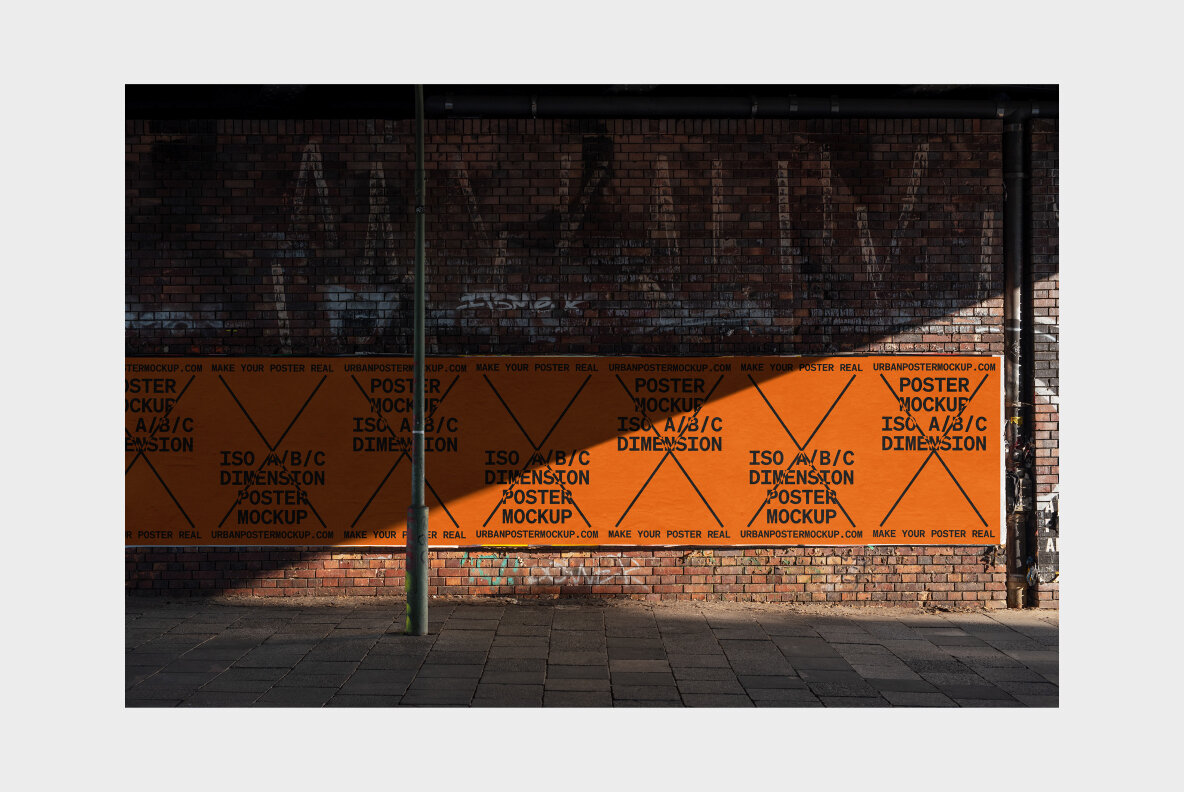 Urban Poster Mockup Vol 5 Urban Poster Mockup Vol 5