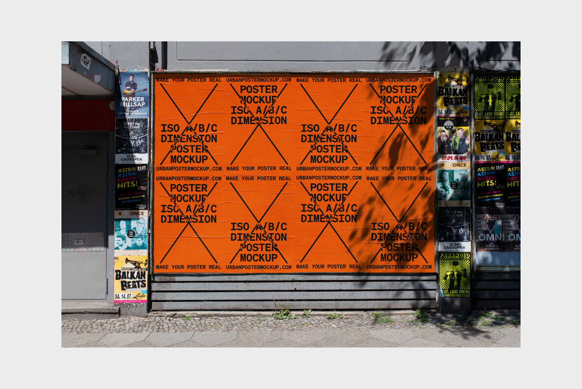 Urban Poster Mockup Vol 5 Urban Poster Mockup Vol 5