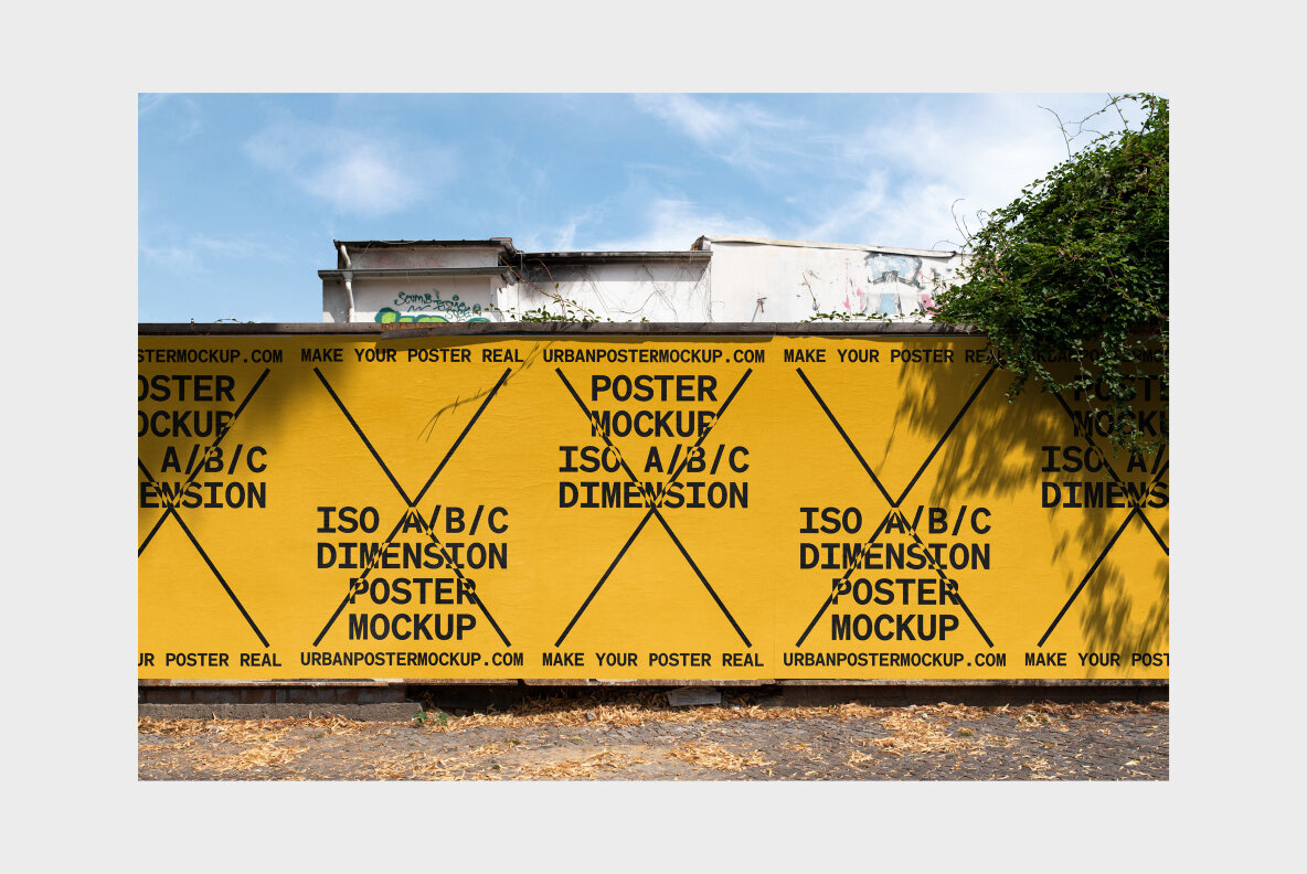 Urban Poster Mockup Vol 5 Urban Poster Mockup Vol 5