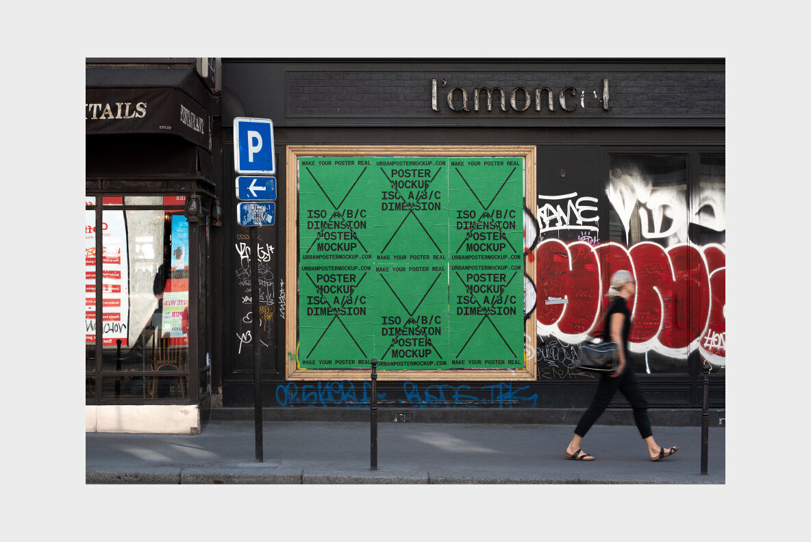 Urban Poster Mockup Vol 5 Urban Poster Mockup Vol 5