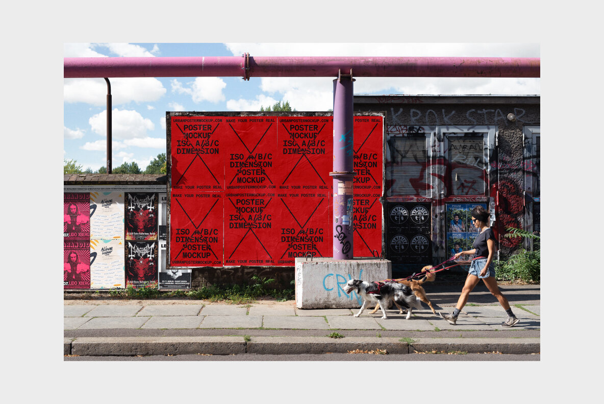 Urban Poster Mockup Vol 5 Urban Poster Mockup Vol 5