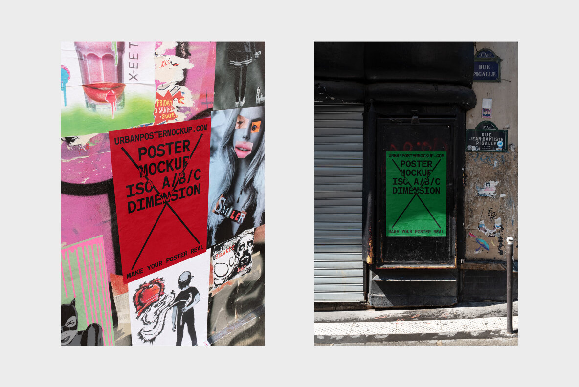 Urban Poster Mockup Vol 5 Urban Poster Mockup Vol 5