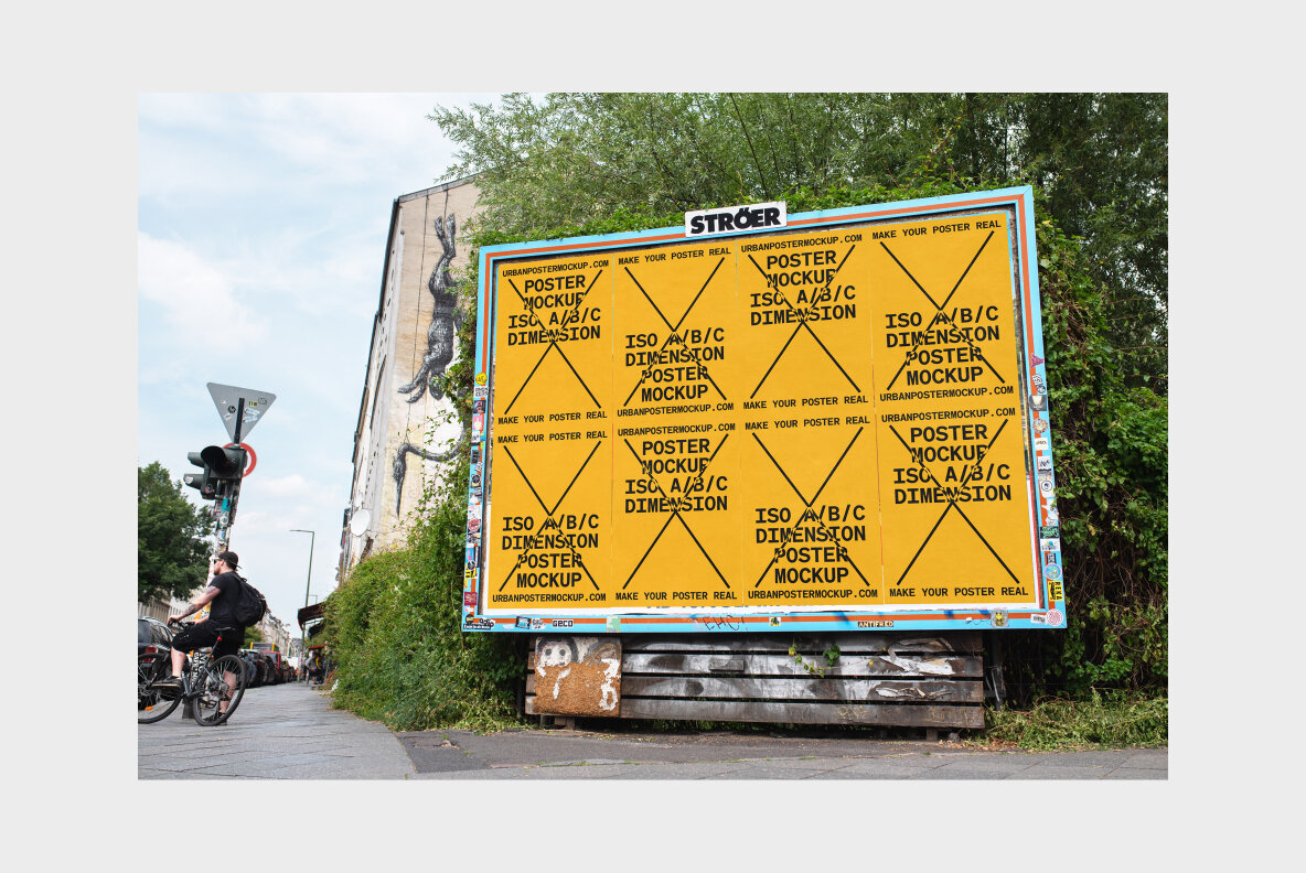 Urban Poster Mockup Vol 5 Urban Poster Mockup Vol 5