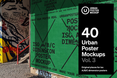 Urban Poster Mockup Vol 3