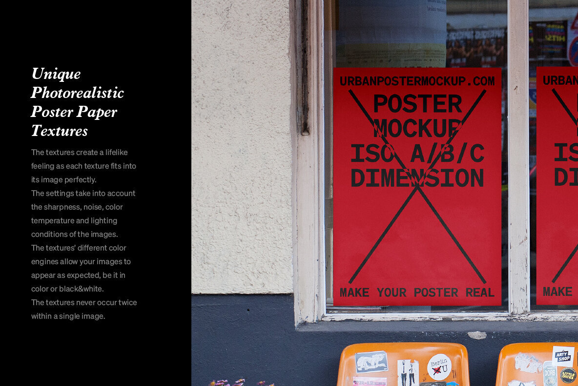 Urban Poster Mockup Vol 3 Urban Poster Mockup Vol 3