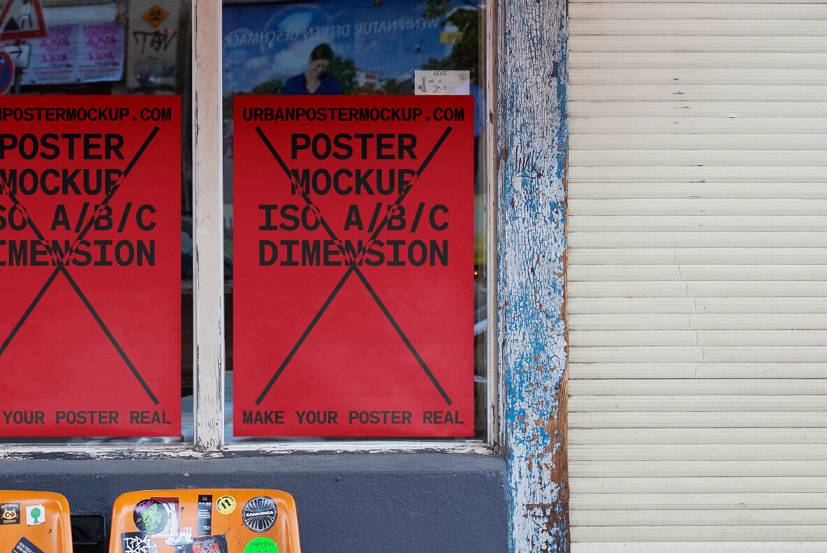 Urban Poster Mockup Vol 3 Urban Poster Mockup Vol 3
