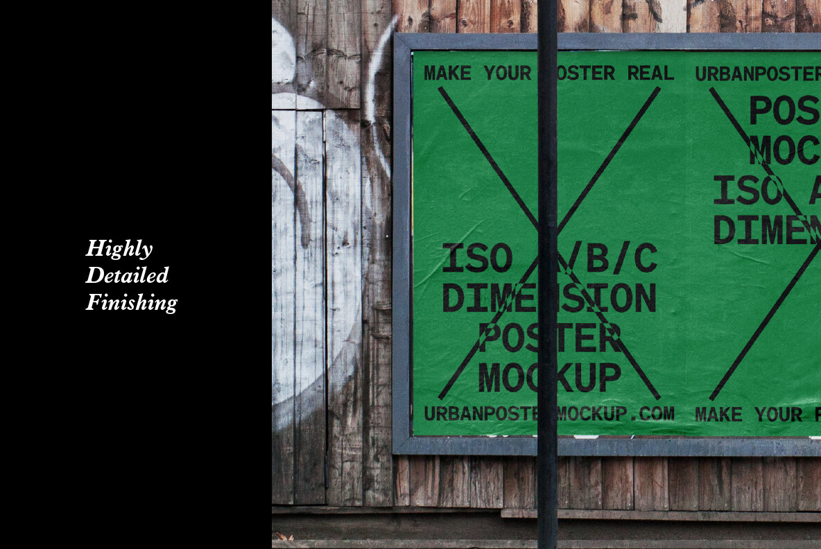 Urban Poster Mockup Vol 3 Urban Poster Mockup Vol 3