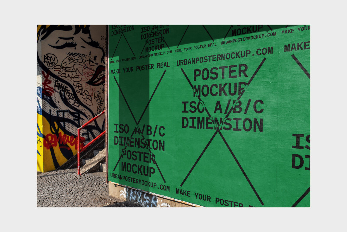 Urban Poster Mockup Vol 3 Urban Poster Mockup Vol 3