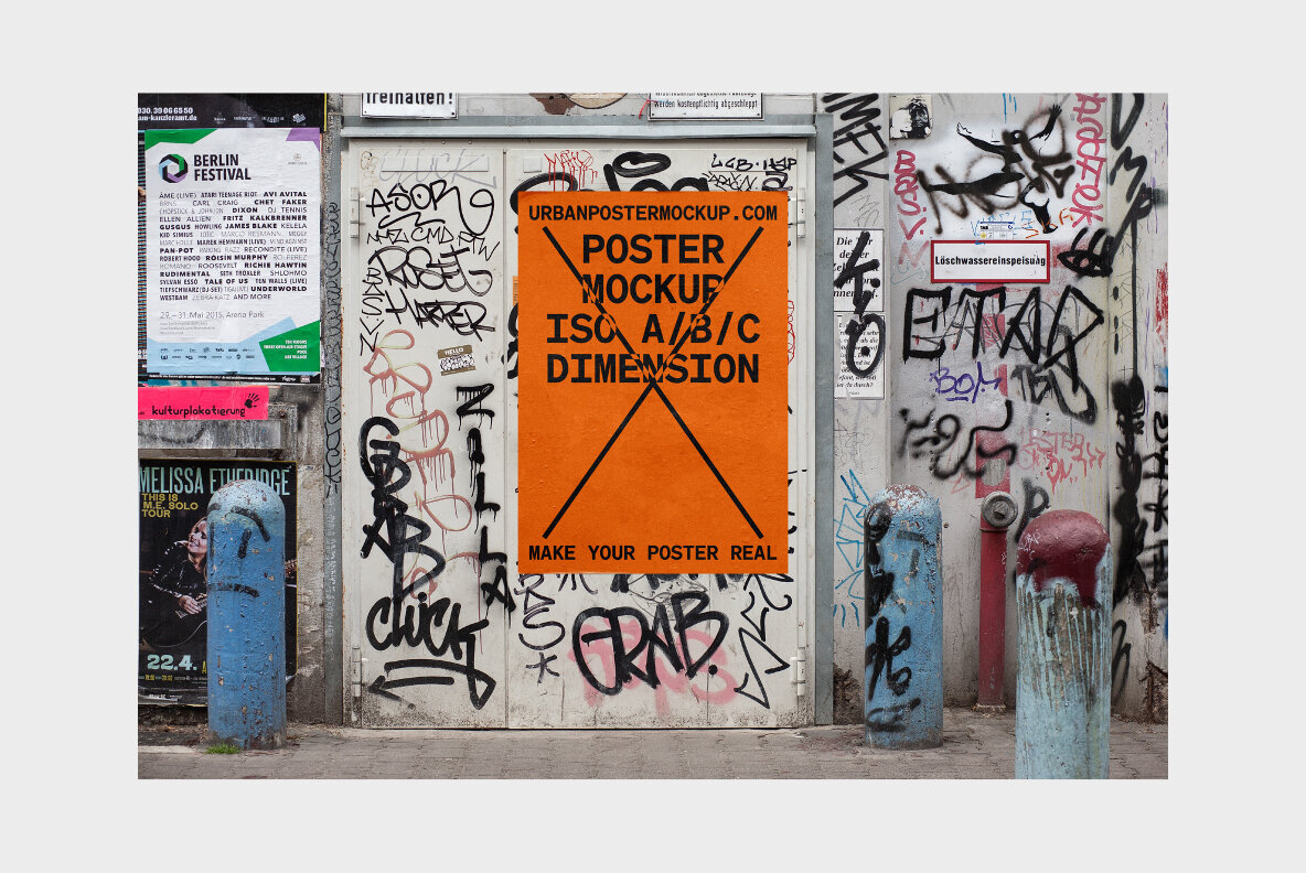 Urban Poster Mockup Vol 3 Urban Poster Mockup Vol 3
