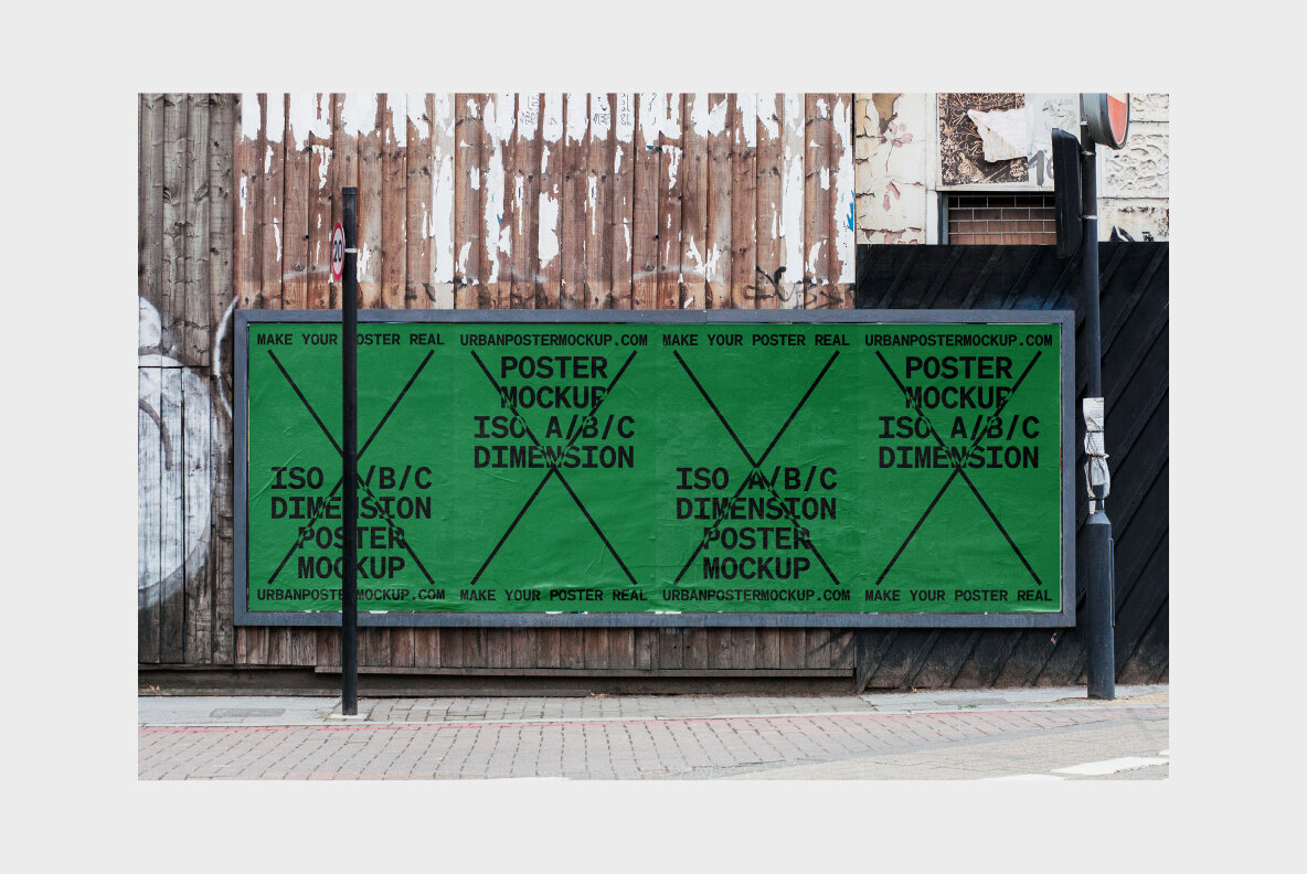 Urban Poster Mockup Vol 3 Urban Poster Mockup Vol 3