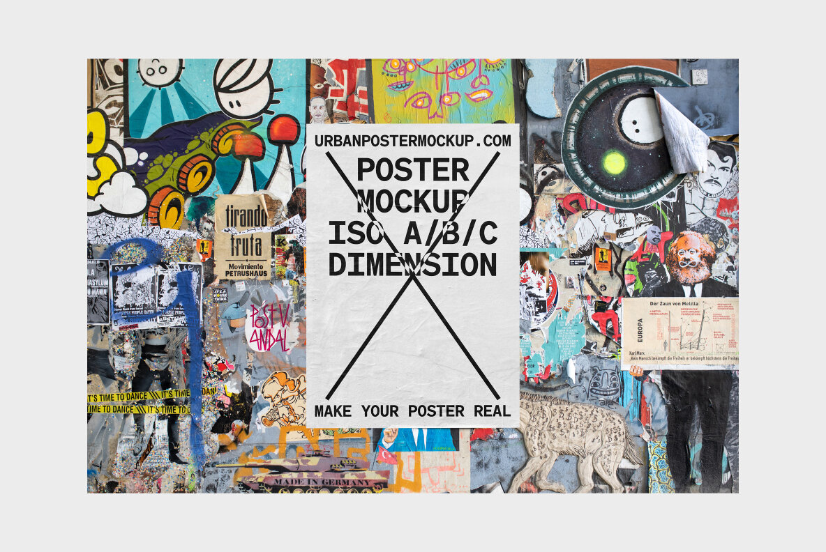 Urban Poster Mockup Vol 3 Urban Poster Mockup Vol 3