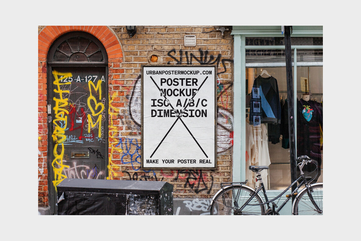 Urban Poster Mockup Vol 3 Urban Poster Mockup Vol 3