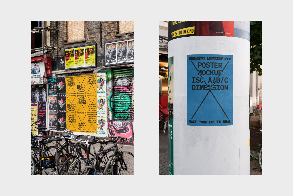 Urban Poster Mockup Vol 3 Urban Poster Mockup Vol 3