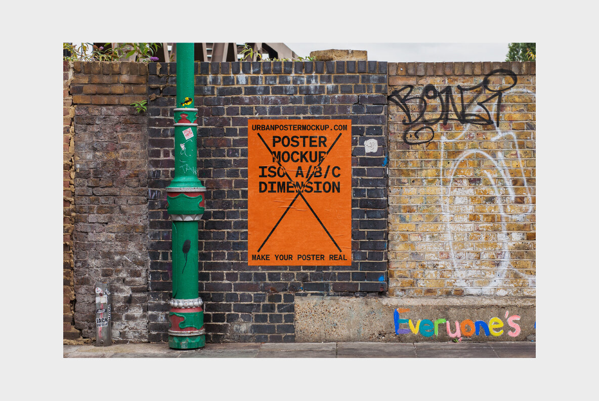 Urban Poster Mockup Vol 3 Urban Poster Mockup Vol 3